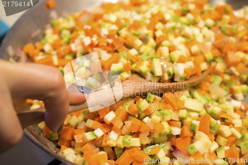 Image of Chopped vegetables