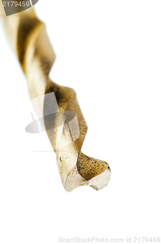 Image of Gold drill, isolated on white
