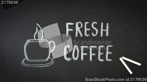 Image of Fresh Coffee Chalk Illustration