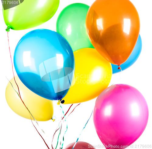 Image of Balloons on a white background