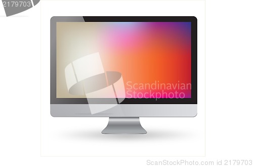 Image of Computer display isolated on white