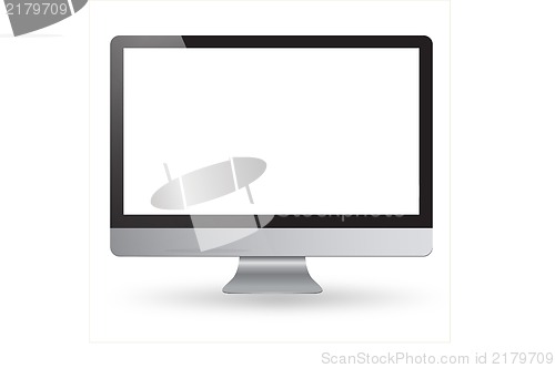 Image of Computer display isolated on white