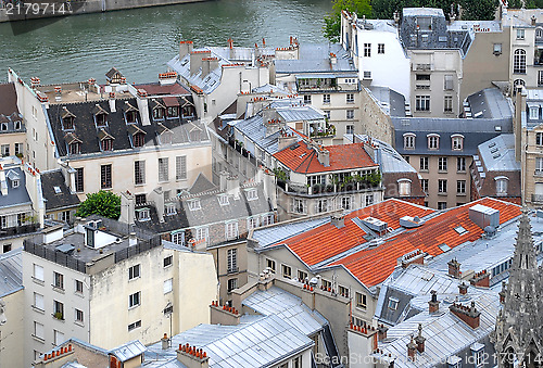Image of Paris rooftops.