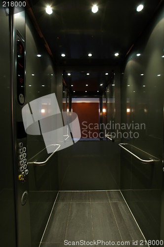 Image of open elevator