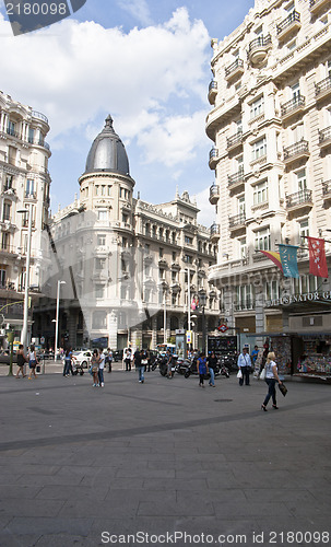 Image of Building at the Gran Via.Madrid, Spain.