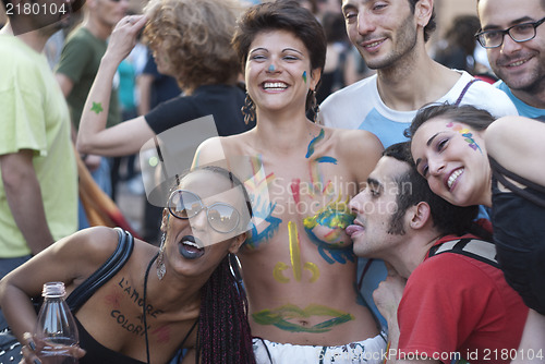 Image of Participants at gay pride 2012 of Bologna