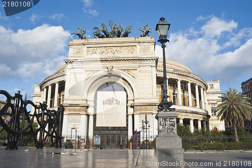 Image of The Politeama Garibaldi theater in Palermo