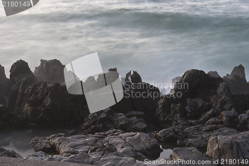 Image of rocks on the beach in Cefalu