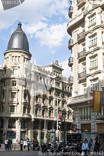 Image of Building at the Gran Via.Madrid, Spain.