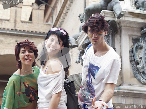 Image of Participants at gay pride 2012 of Bologna