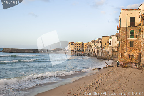 Image of Beach of Cefalu.Sicily