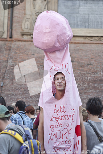 Image of Participants at gay pride 2012 of Bologna