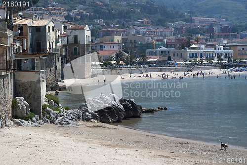 Image of Beach of Cefalu.Sicily