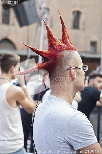 Image of Participants at gay pride 2012 of Bologna