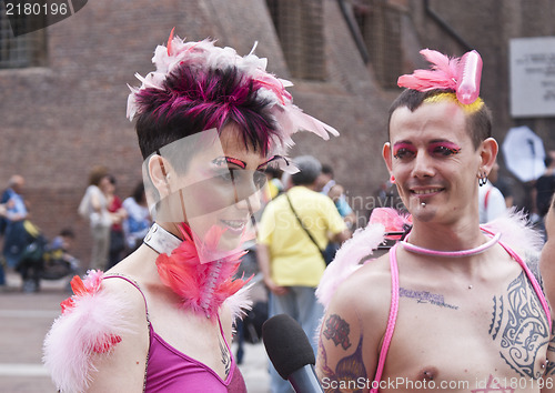 Image of Participants at gay pride 2012 of Bologna