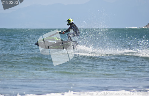 Image of man on the jet sky