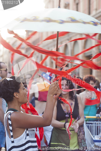 Image of Participants at gay pride 2012 of Bologna