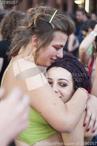 Image of Participants at gay pride 2012 of Bologna