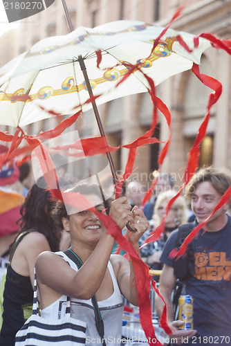 Image of Participants at gay pride 2012 of Bologna