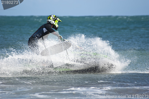 Image of man on the jet sky