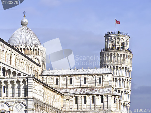 Image of Leaning tower of pisa and cathedral