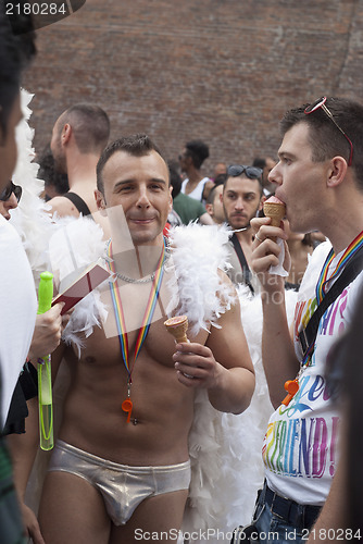 Image of Participants at gay pride 2012 of Bologna