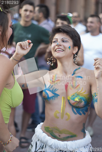 Image of Participants at gay pride 2012 of Bologna