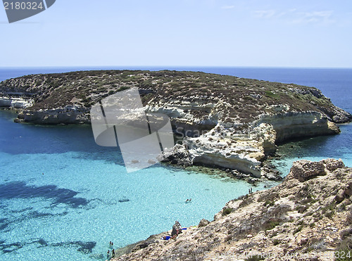 Image of Island of rabbits. Lampedusa- Sicily