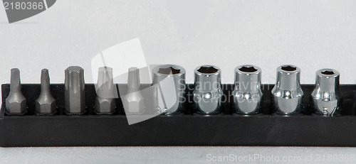 Image of various size screwdriver pieces