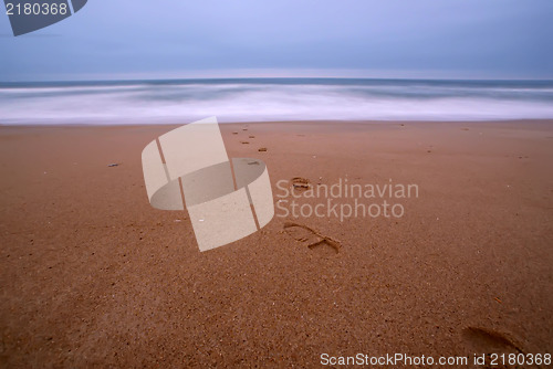 Image of Footprints on the beach