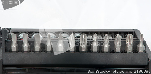 Image of various size screwdriver pieces