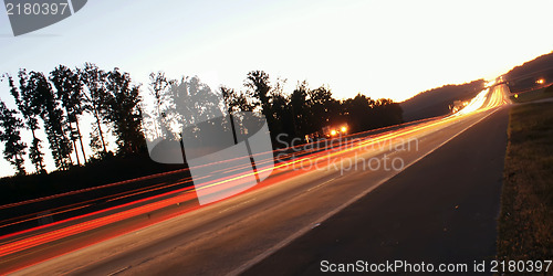Image of morning traffic on highway