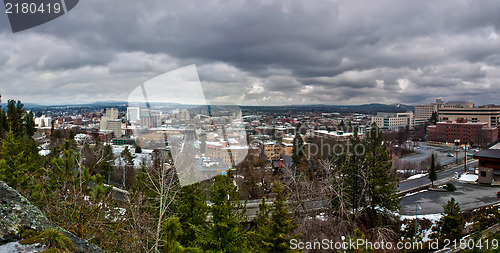 Image of spokane washington skyline panorama