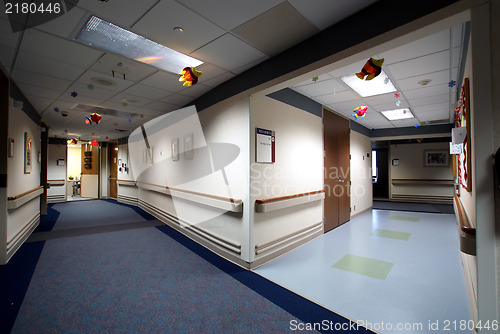 Image of Long Hospital Hallway and entrance