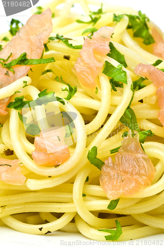 Image of Spaghetti with salmon