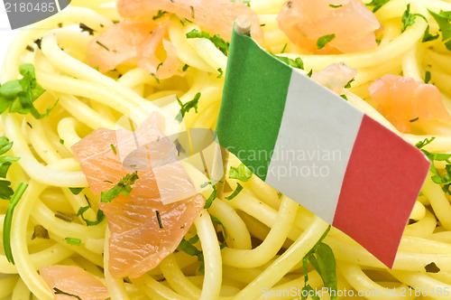Image of Spaghetti with salmon