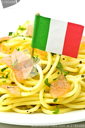 Image of Spaghetti with salmon