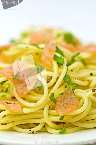 Image of Spaghetti with salmon
