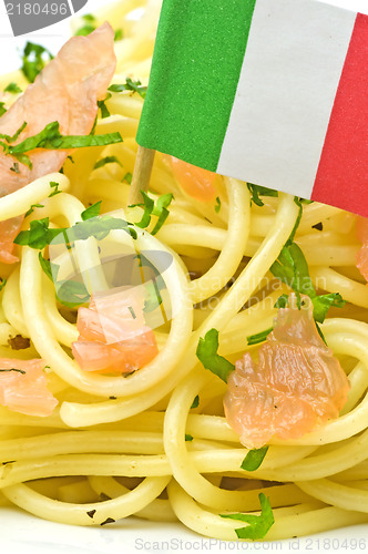 Image of Spaghetti with salmon