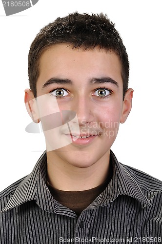 Image of portrait of teenager boy
