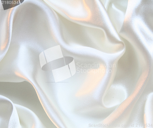 Image of Smooth elegant white silk as background