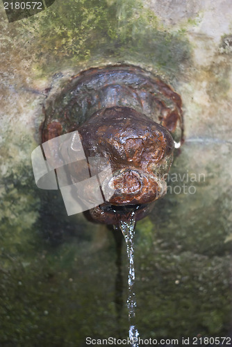 Image of detail of old wash in cefalu