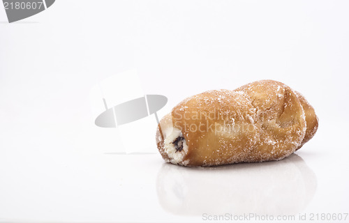 Image of typical Sicilian sweet. rollo with ricotta