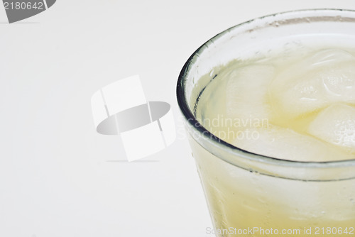 Image of close-up of a cocktail with ice