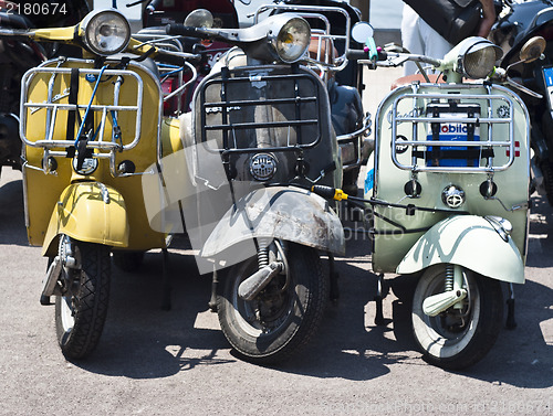 Image of Vespa scooters