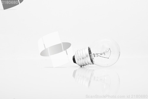 Image of one bulb lamp isolated 