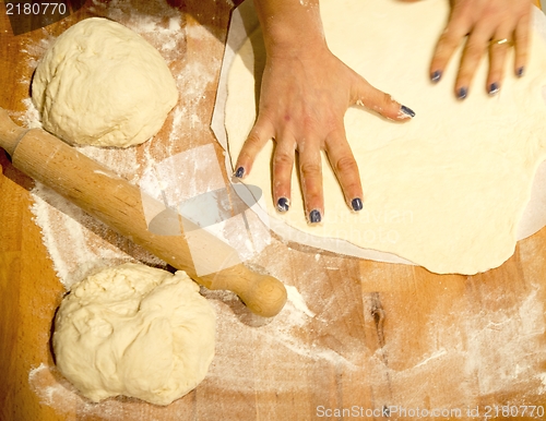 Image of Making pizza