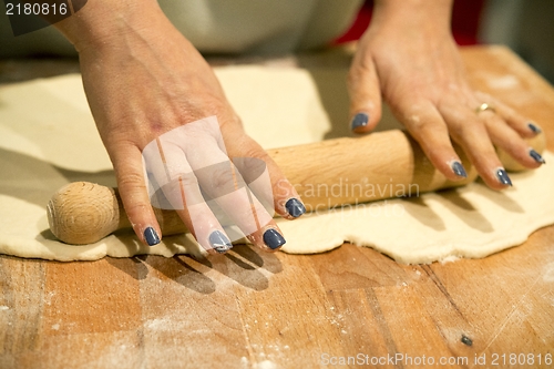 Image of Making pizza