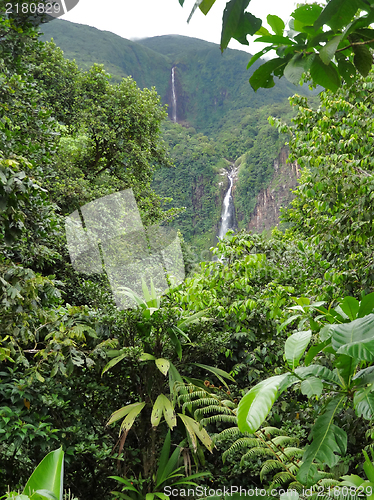Image of caribbean waterfall