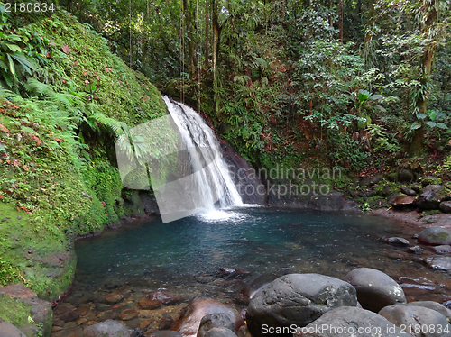 Image of caribbean waterfall